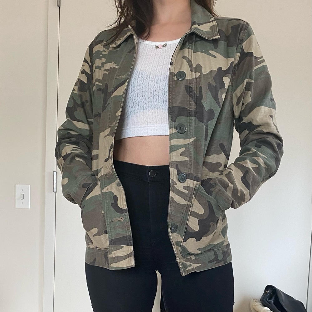 Levi’s camo army camouflage workwear chore jacket punk military